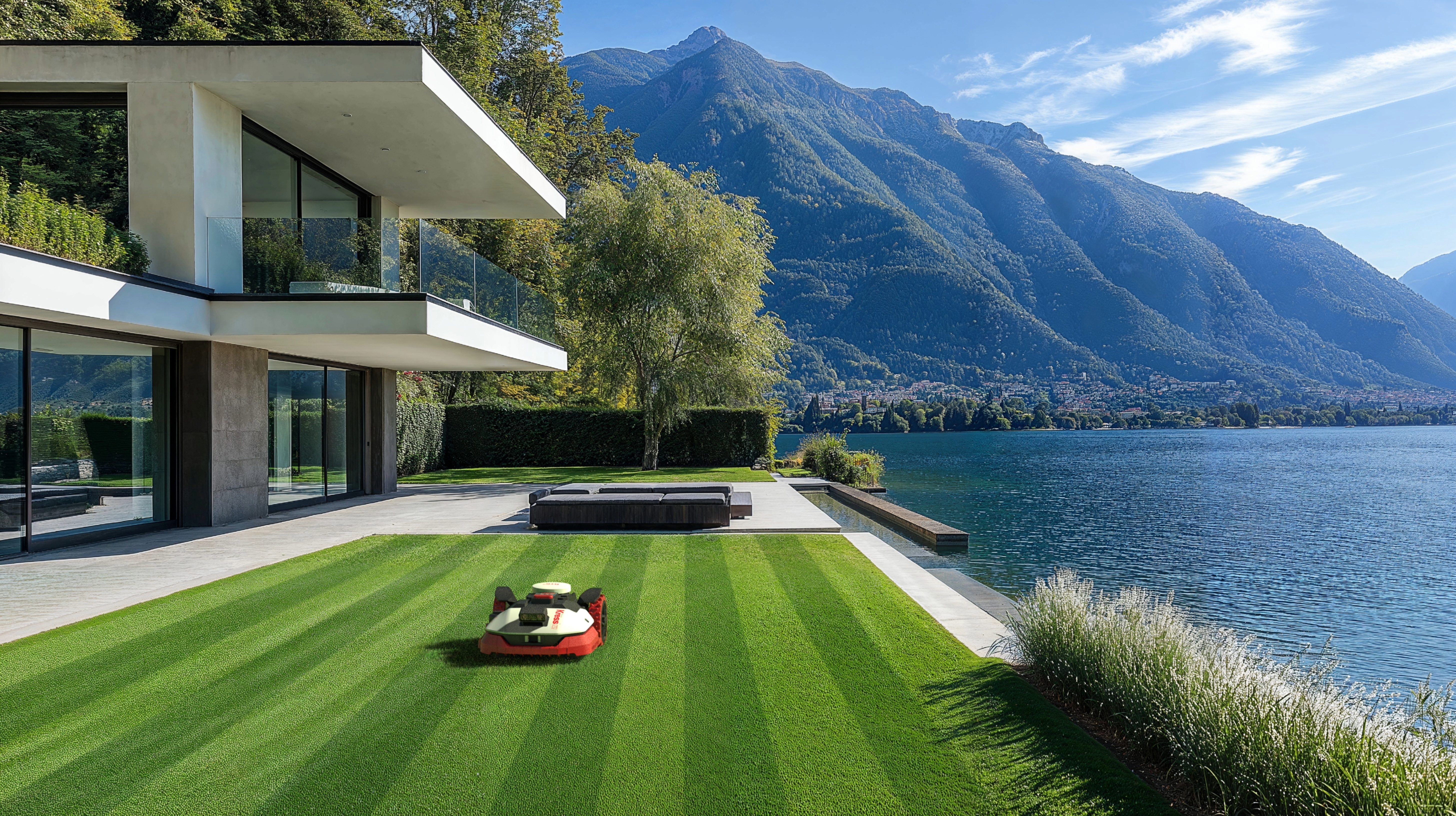Kress EyePilot® RTKⁿ 500 m² AI robotic lawn mower with Mono VSLAM Camera